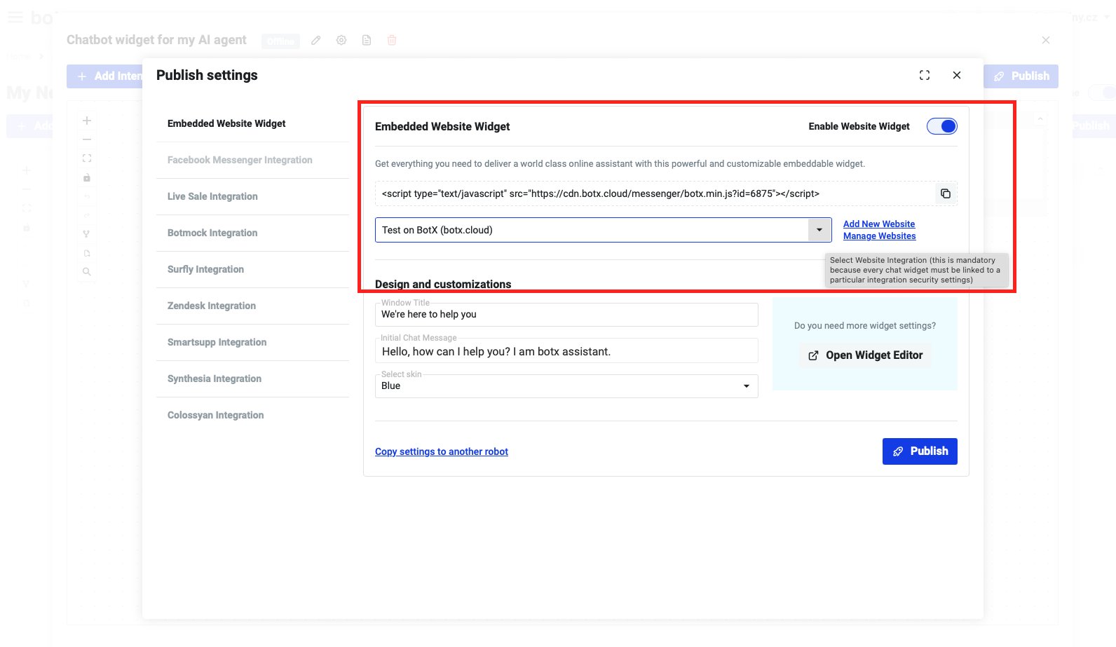 Customizable Input Templates