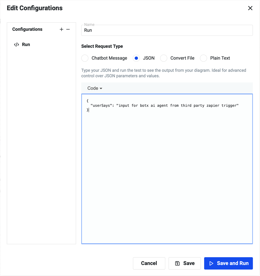 Customizable Input Templates Detail